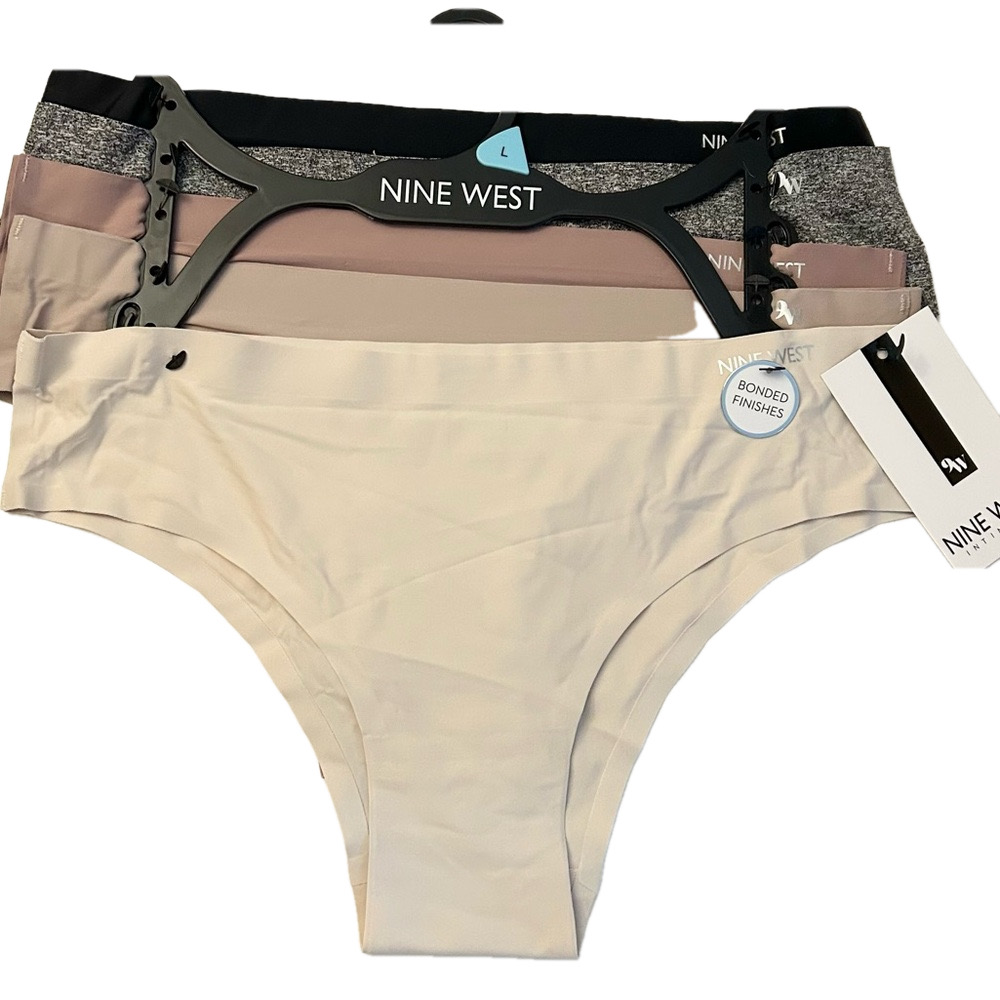 Nine West 5 Pack Underwear Bonded Finished Large NWT